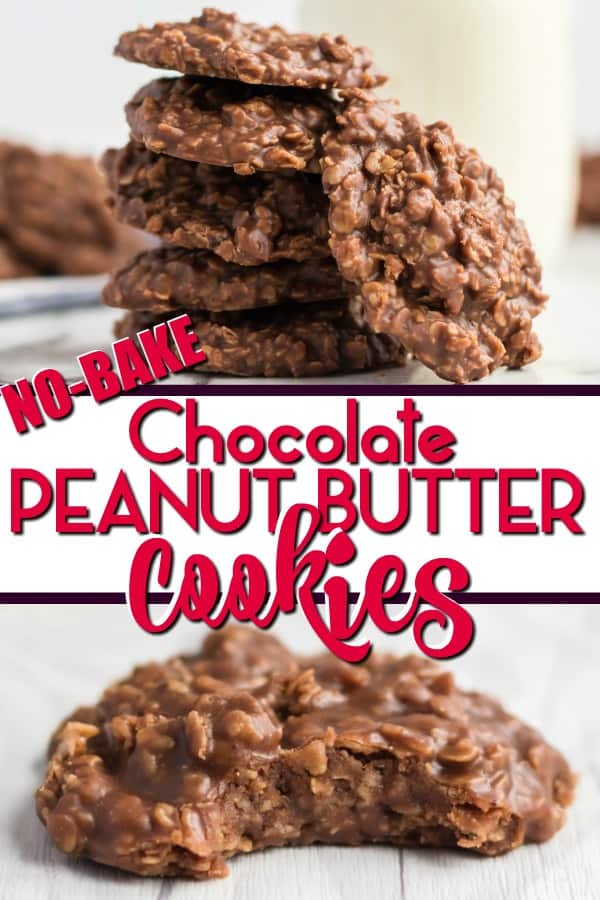 No-Bake Chocolate Peanut Butter Cookies - Princess Pinky Girl