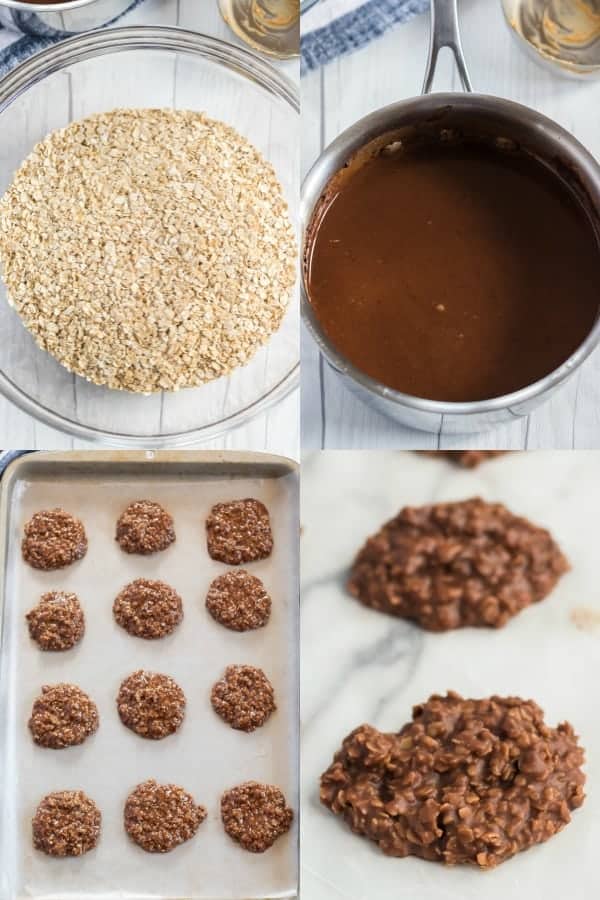 How to make No Bake Chocolate Peanut Butter Cookies