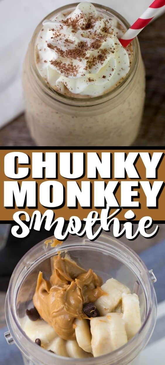 Chunky Monkey Smoothie A Healthy Gluten Free Snack