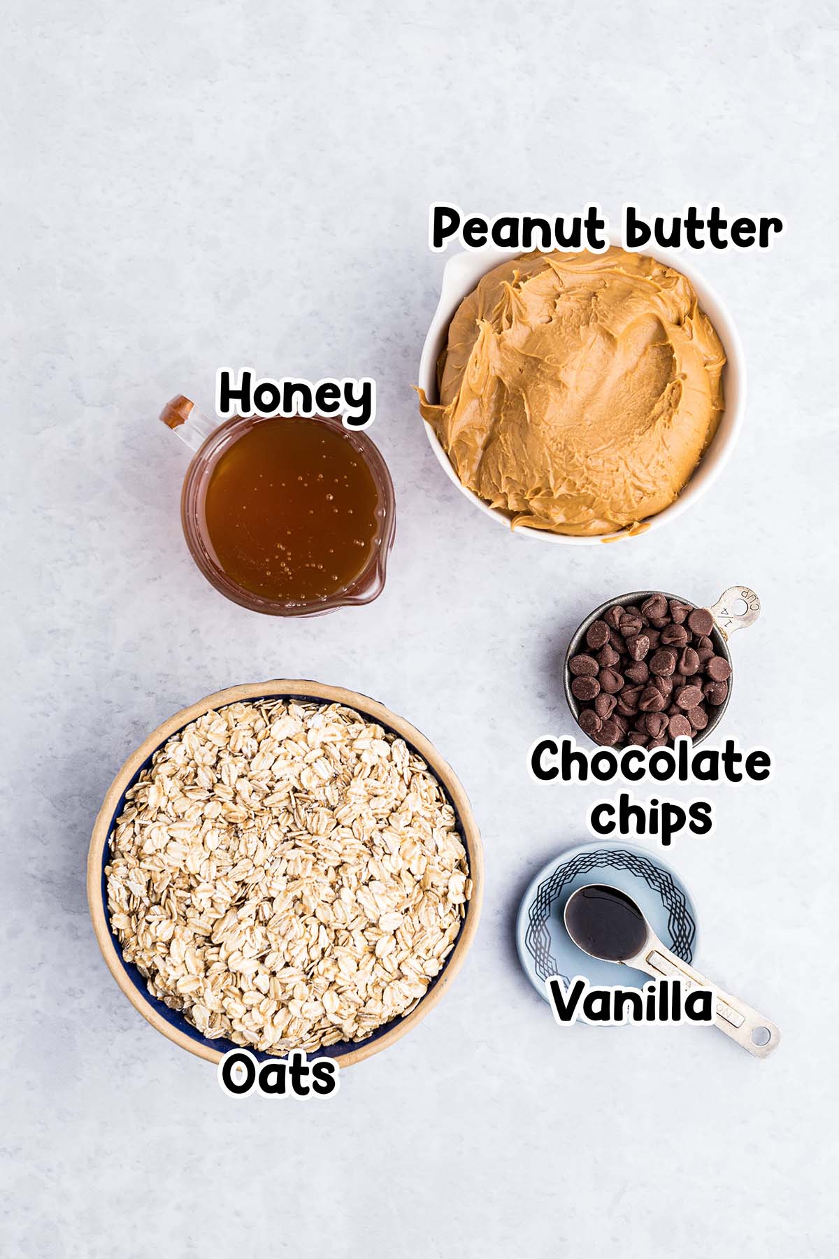peanut butter oatmeal bars ingredients. 