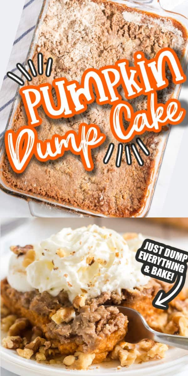 Pumpkin Dump Cake Pinterest Image