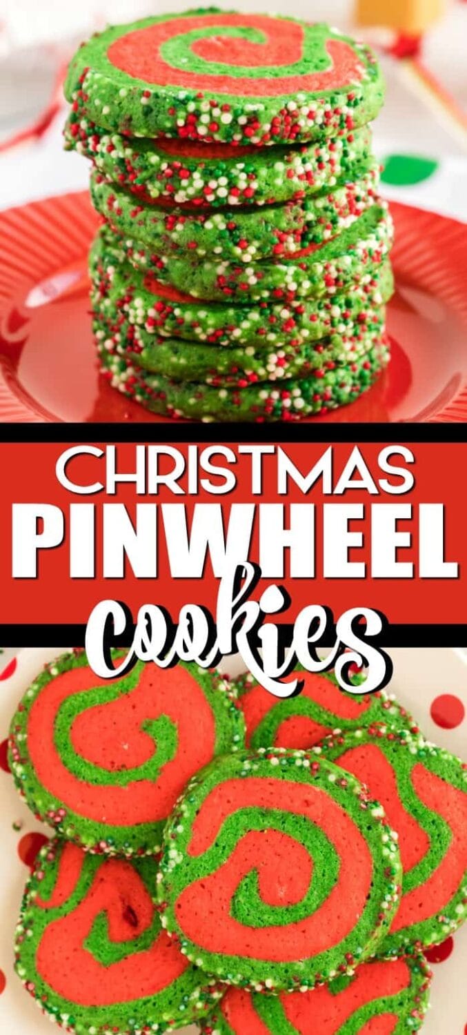 Christmas pinwheel cookies