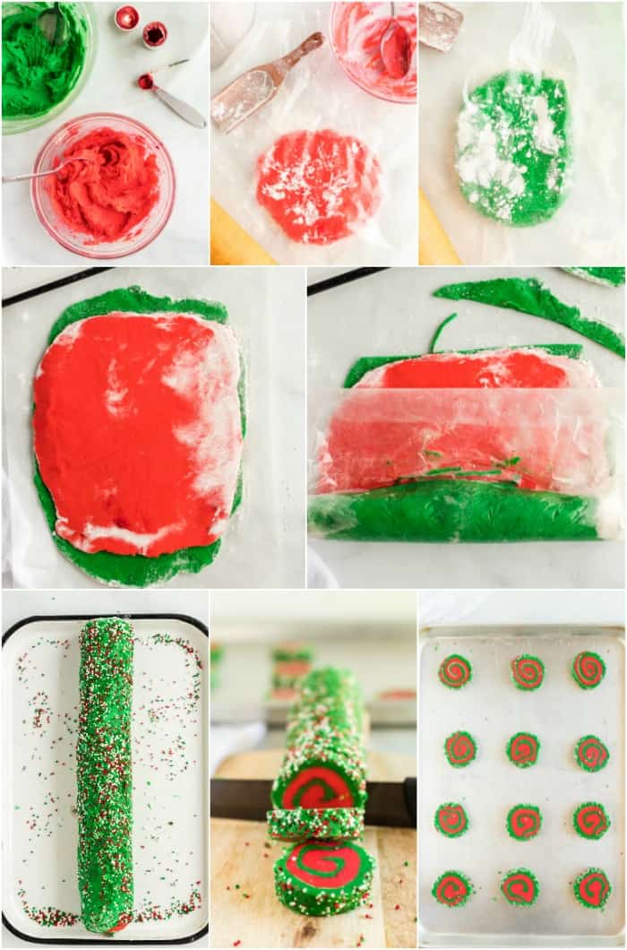 How to make Christmas Pinwheel Cookies