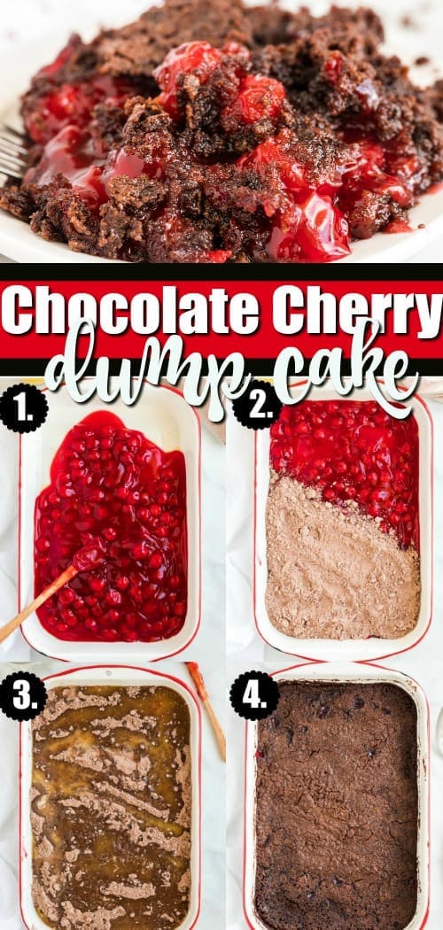 chocolate cherry dump cake pin