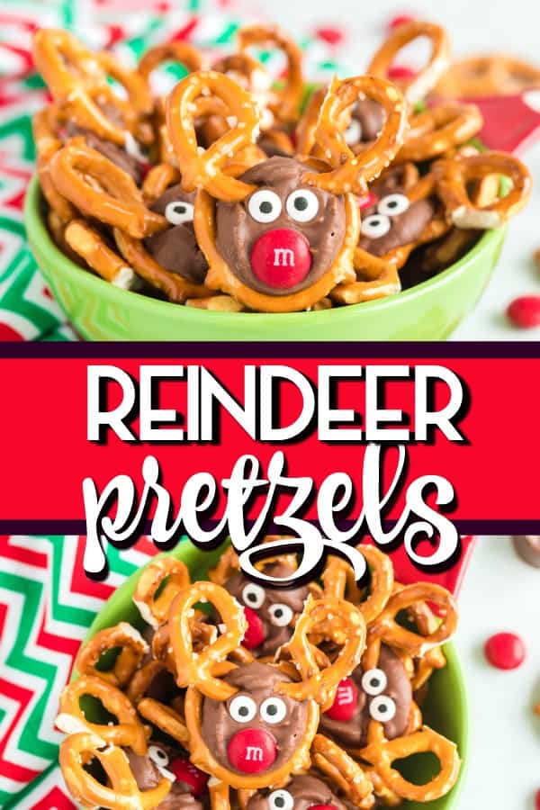 Reindeer Pretzels pin