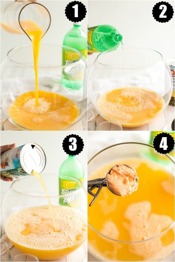 How to make sherbet punch