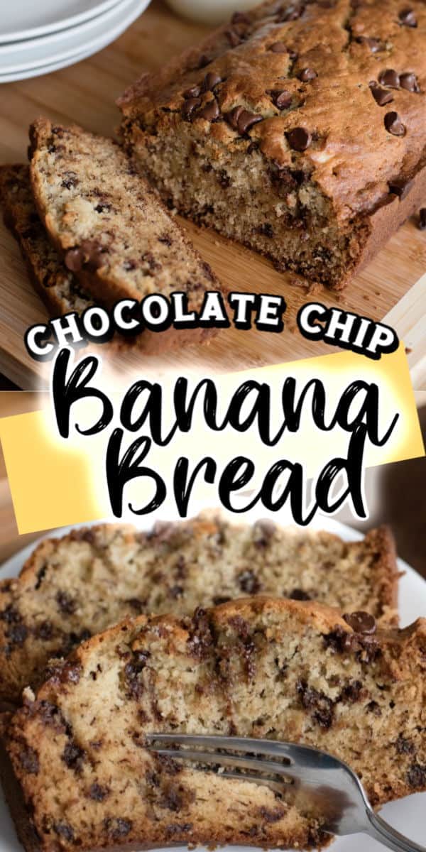 Easy chocolate chip banana bread