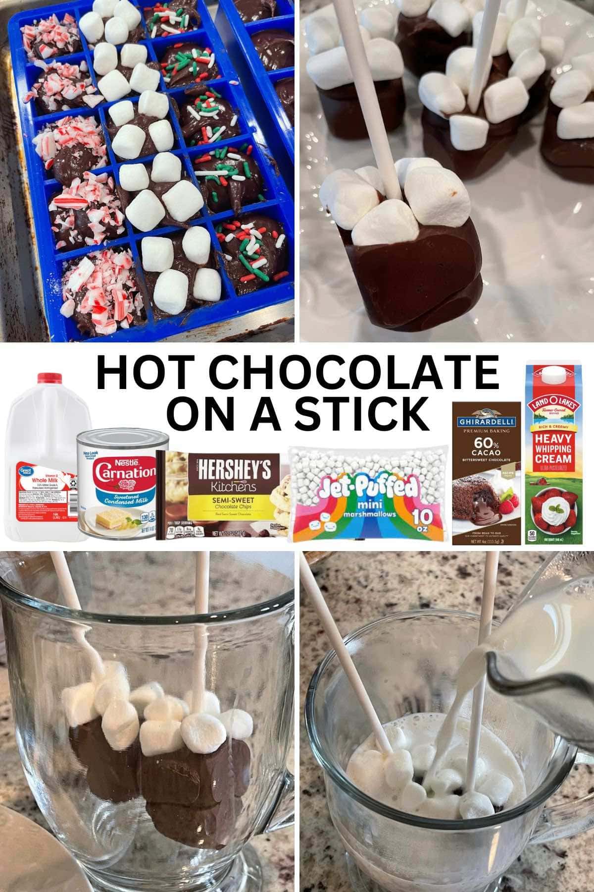 hot chocolate on a stick pin.