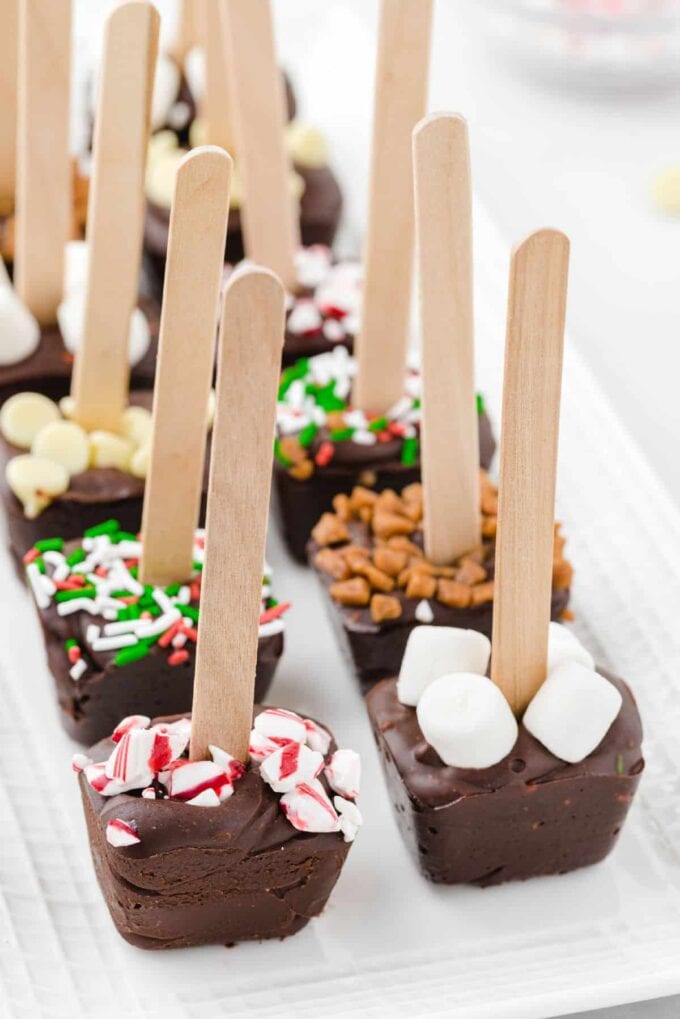 hot chocolate on a stick featured