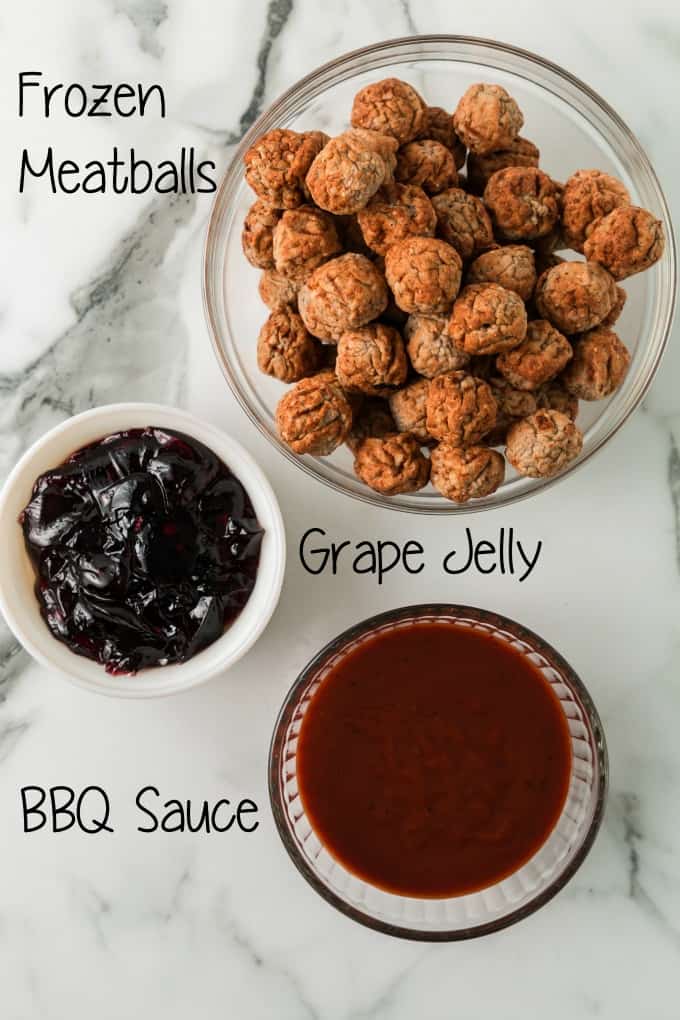 Grape Jelly Meatball ingredients