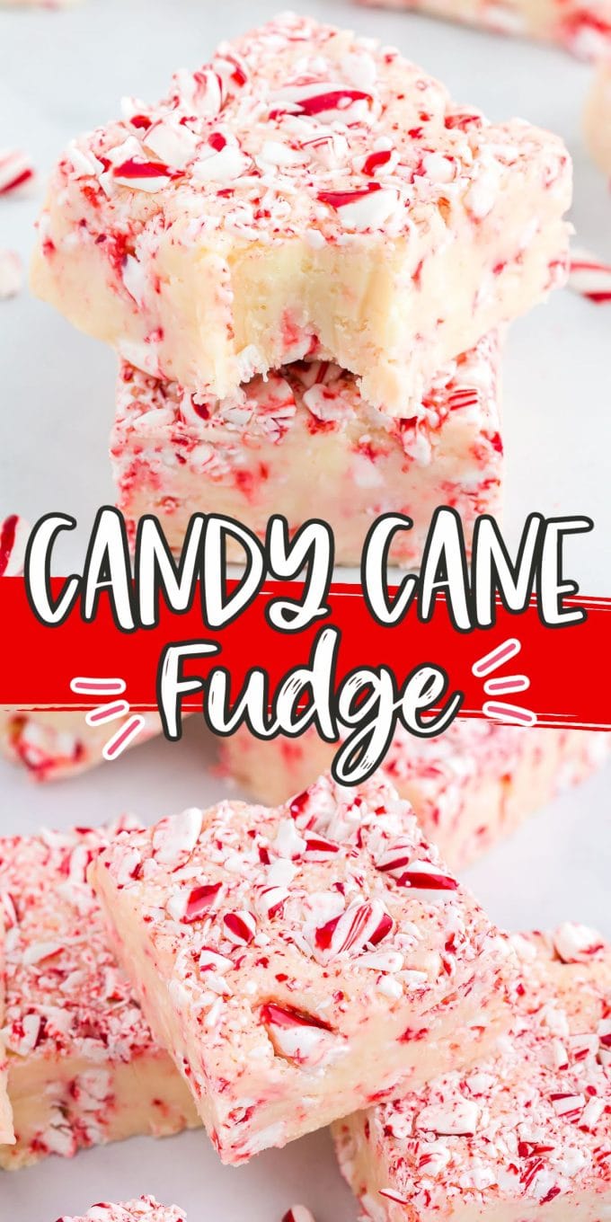 candy cane fudge pinterest