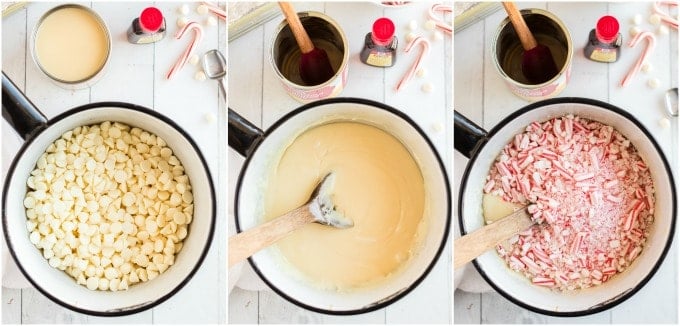How to make candy cane fudge