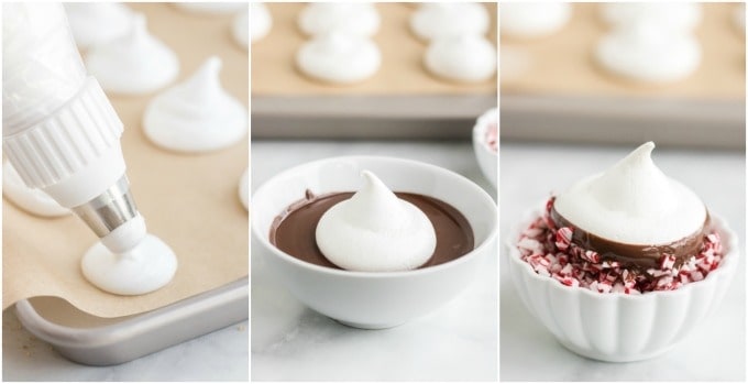 How to make Chocolate Dipped Meringue Cookies 