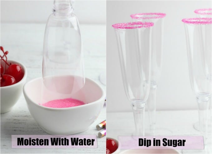 how to rim a glass with sugar