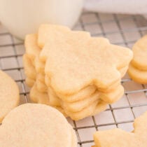 christmas shaped cut out sugar cookie.