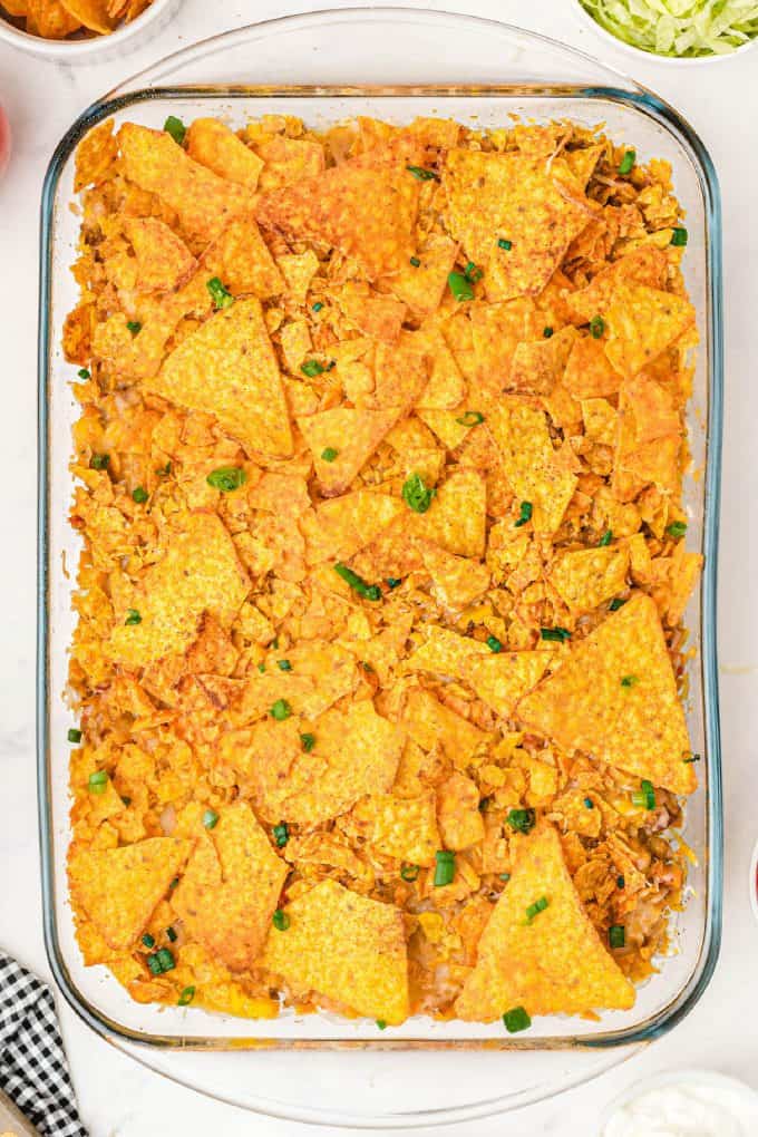 finished Dorito Casserole 