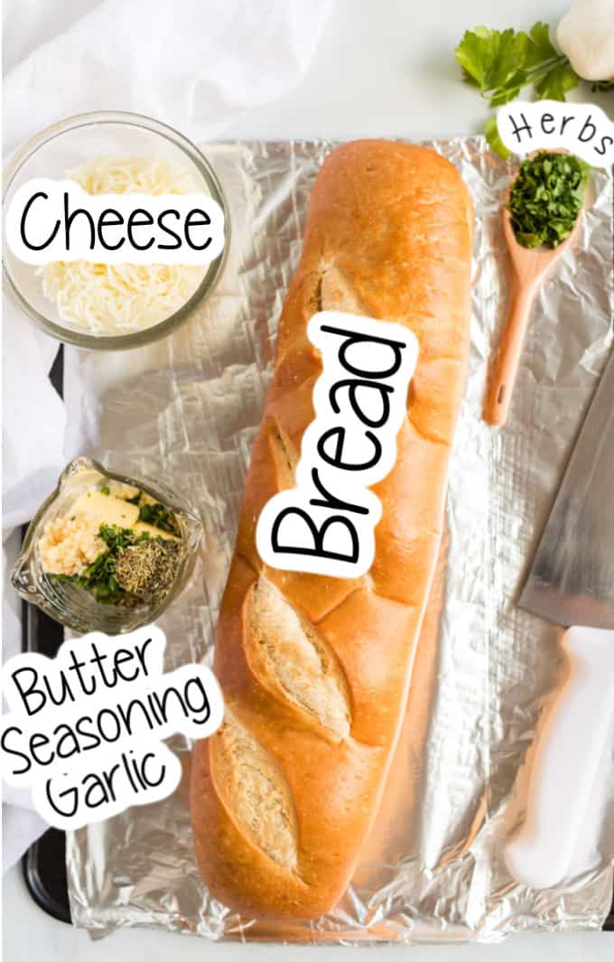 Cheesy Garlic Pull-Apart Bread ingredients