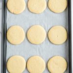 Featured sugar cookies on a pan