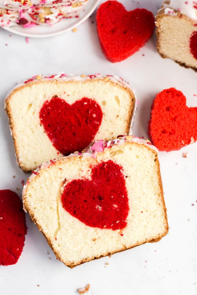 Surprise Inside Cake with a heart