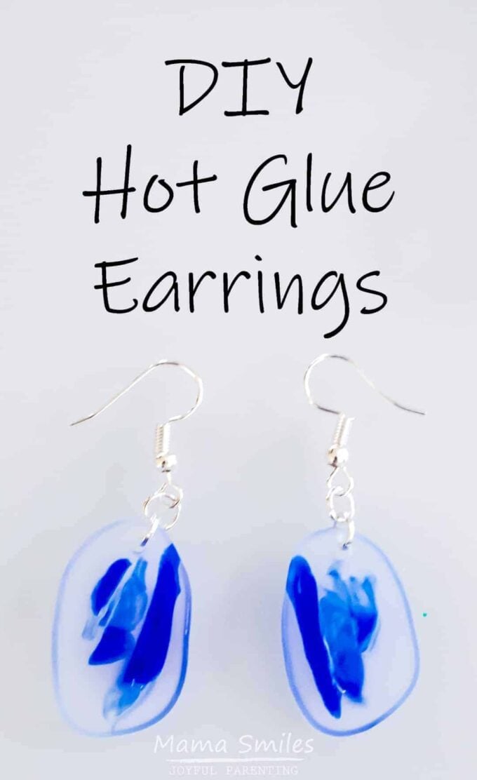 DIY Hot Glue Earrings by Mama Smiles