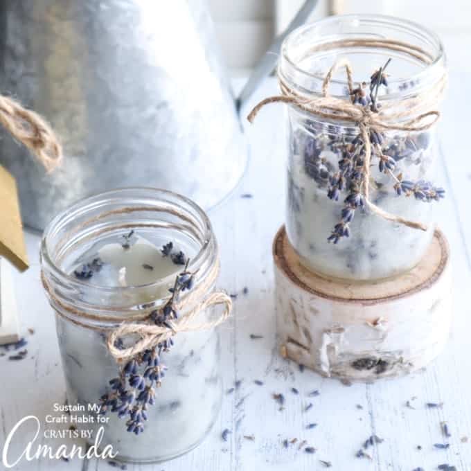 DIY Lavender Candles