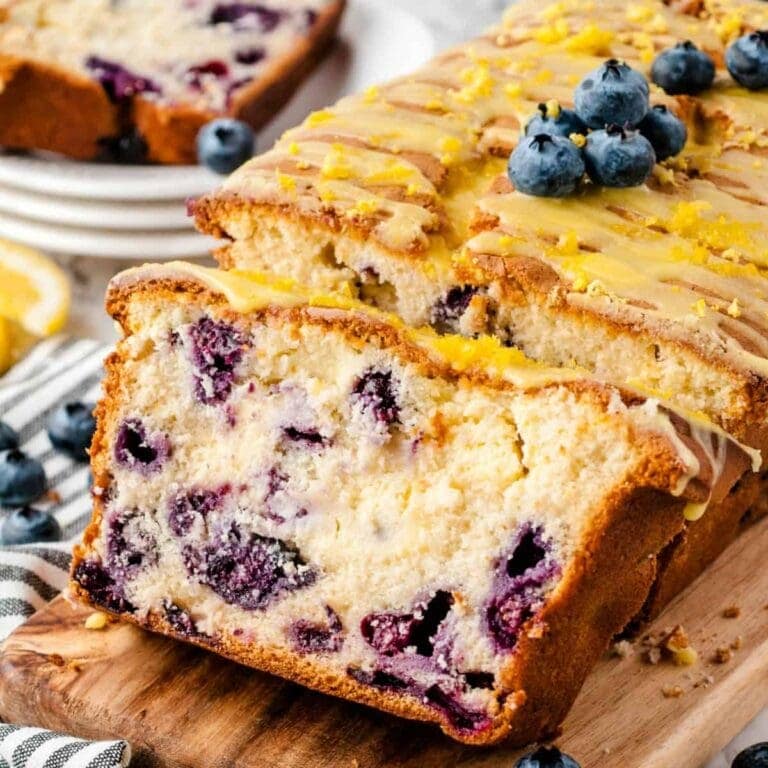 Lemon Blueberry Bread square