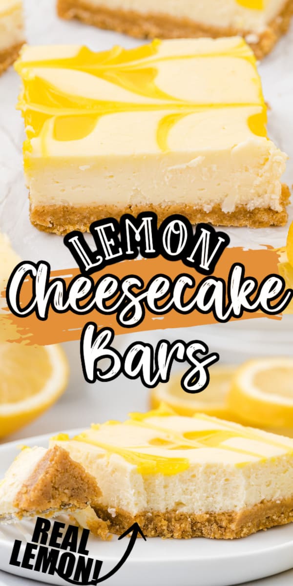 Lemon cheesecake bars pinterest