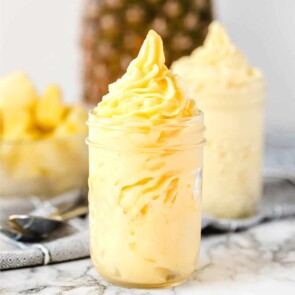 Dole whip in a glass square image