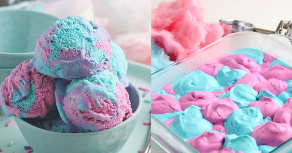 Cotton candy 2025 flavored ice cream