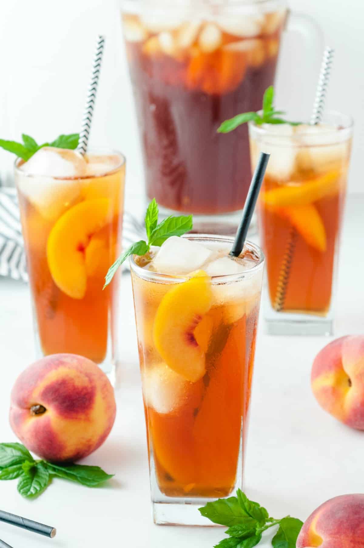 Peach Iced Tea (Sweet Tea Recipe) - Princess Pinky Girl