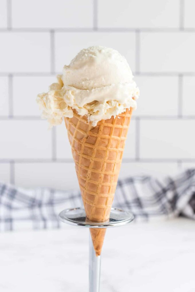Vanilla Ice Cream in a Cone 