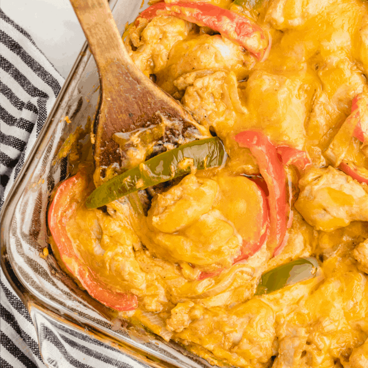 Chicken Fajita Casserole square featured image