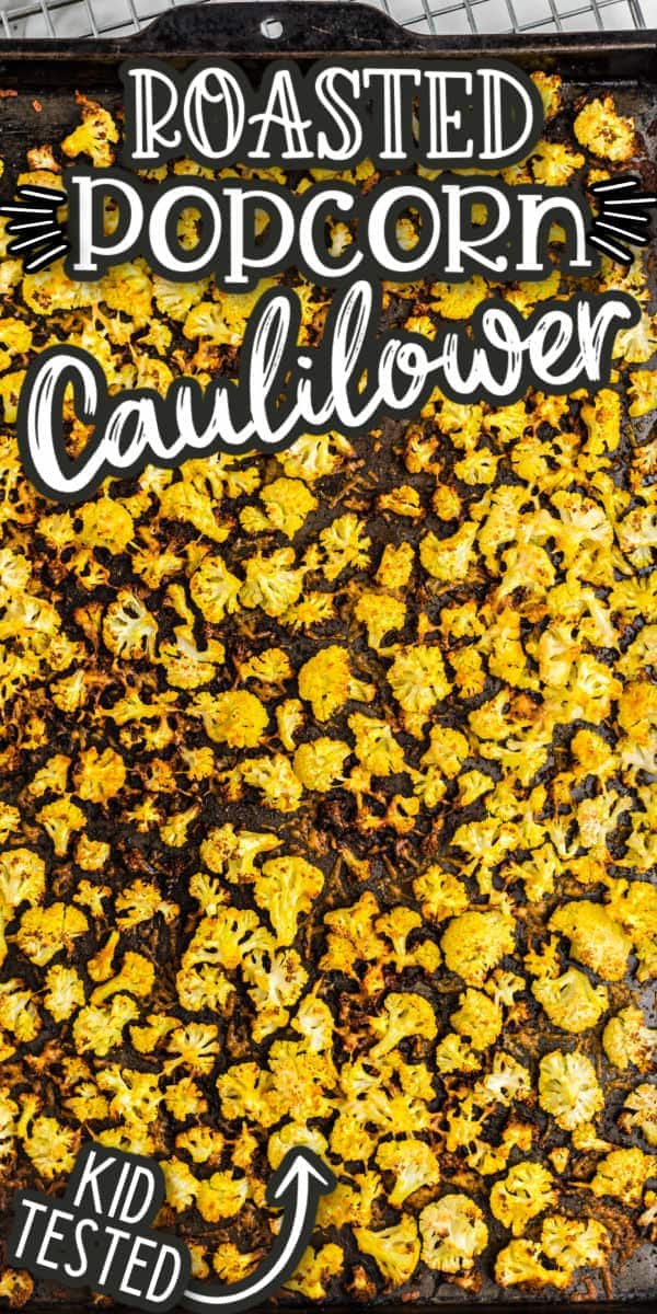 roasted cauliflower popcorn pinterest image