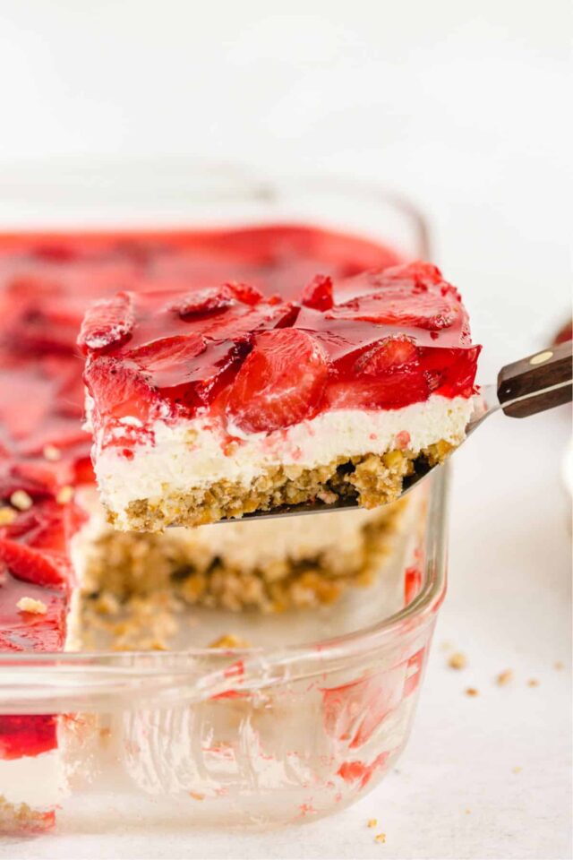 Strawberry Pretzel Salad Recipe - Princess Pinky Girl