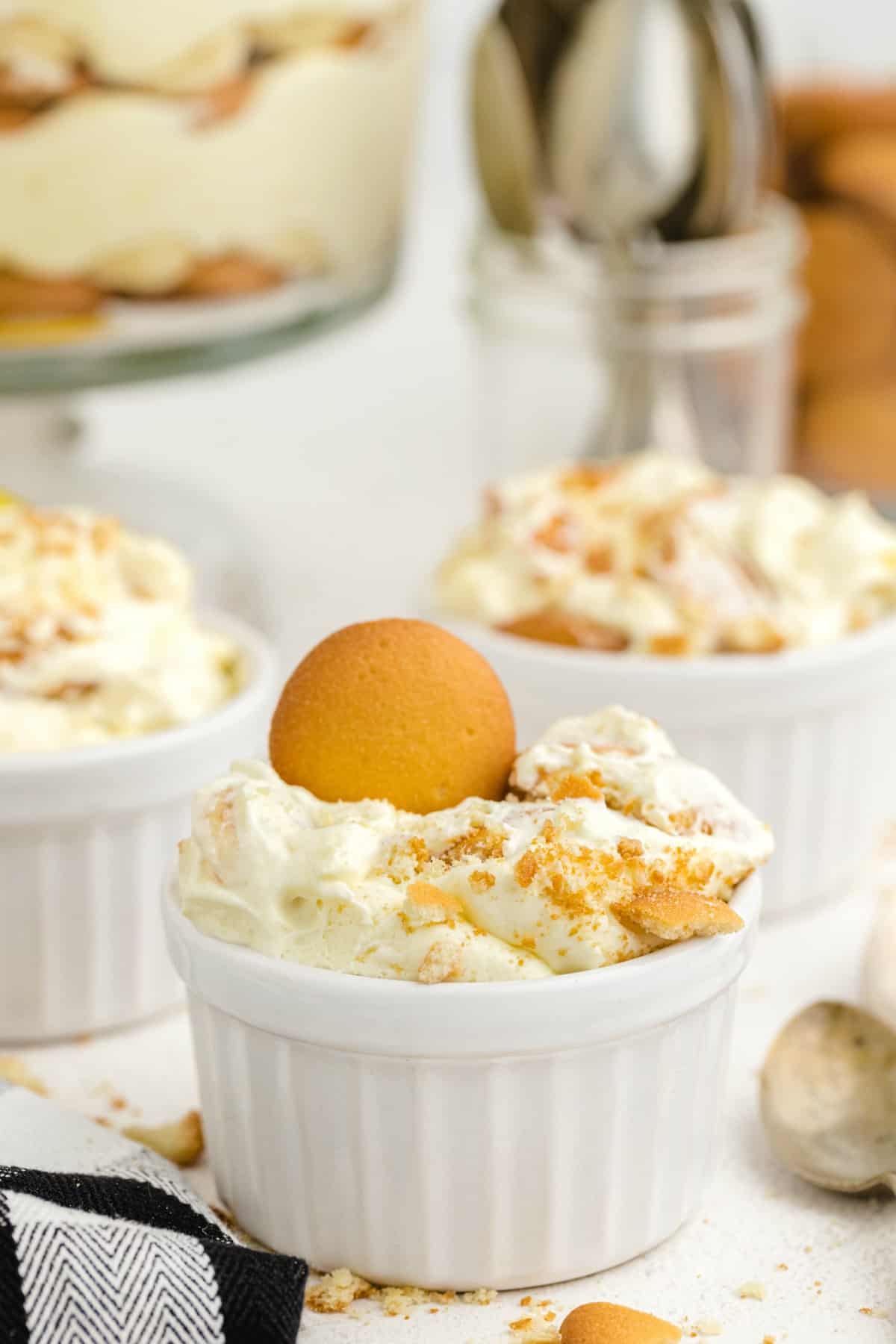 Banana Pudding served in individual serving