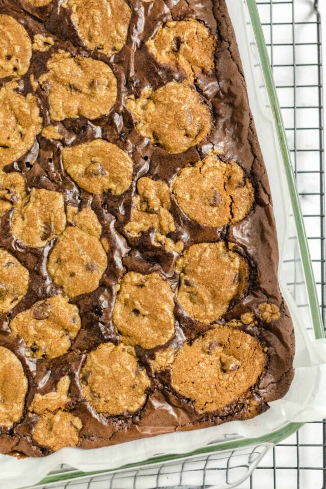 Brookies (Brownie And Chocolate Chip Cookie Bars) - Princess Pinky Girl