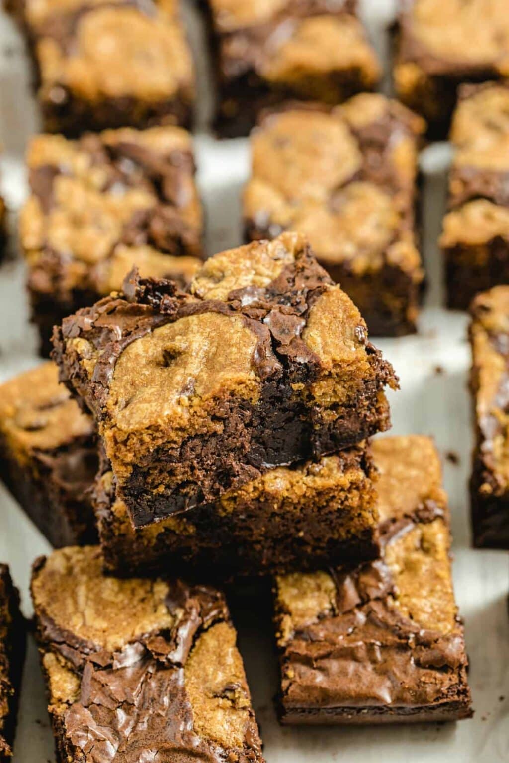 Brookies (Brownie and Chocolate Chip Cookie Bars) - Princess Pinky Girl