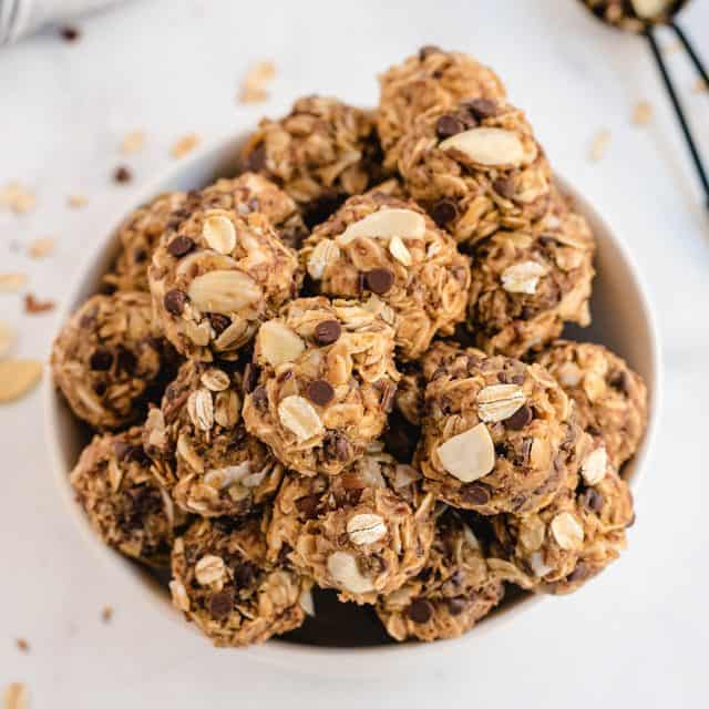 No Bake Energy Bites Recipe with Oatmeal - Princess Pinky Girl