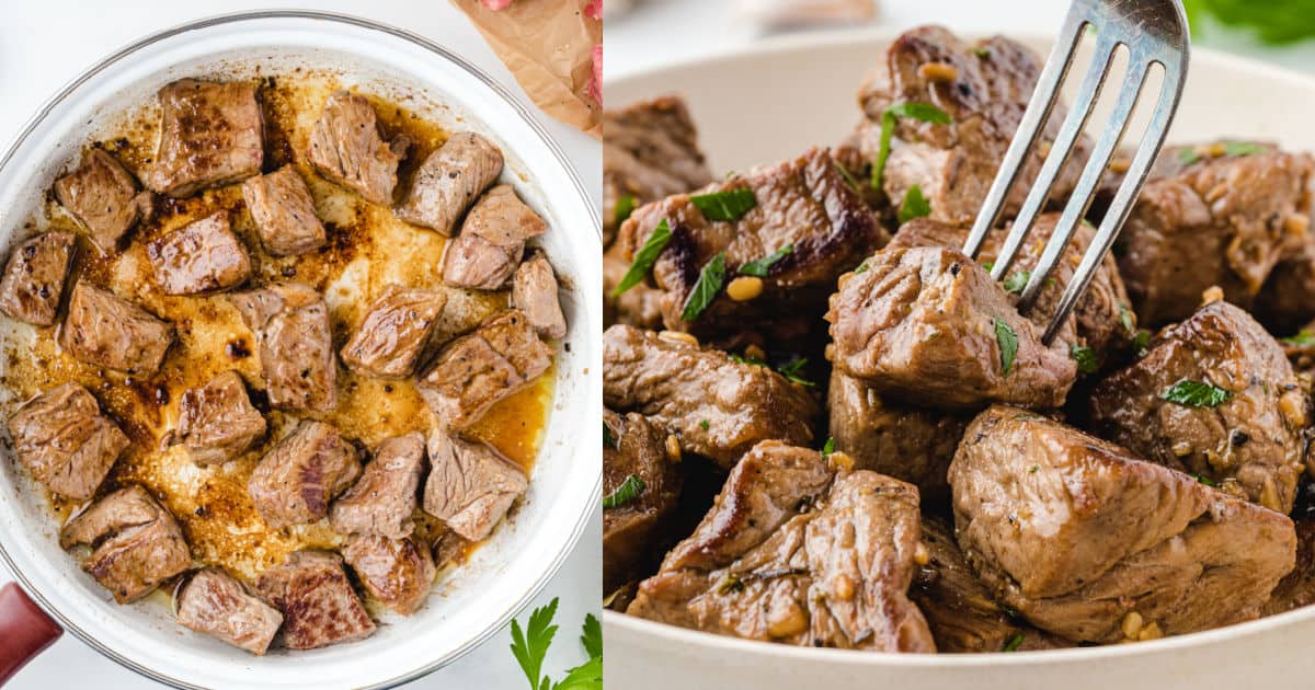 Butter Garlic Steak Bites Princess Pinky Girl