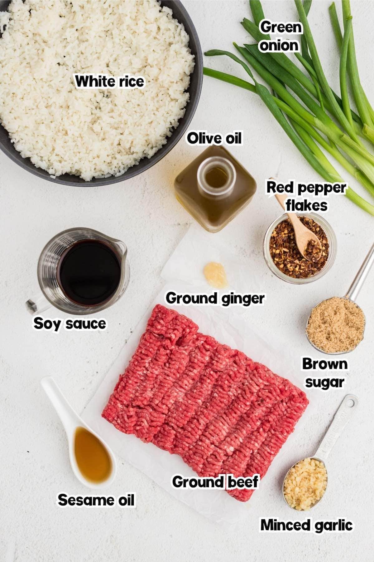 korean beef bowl ingredients. 