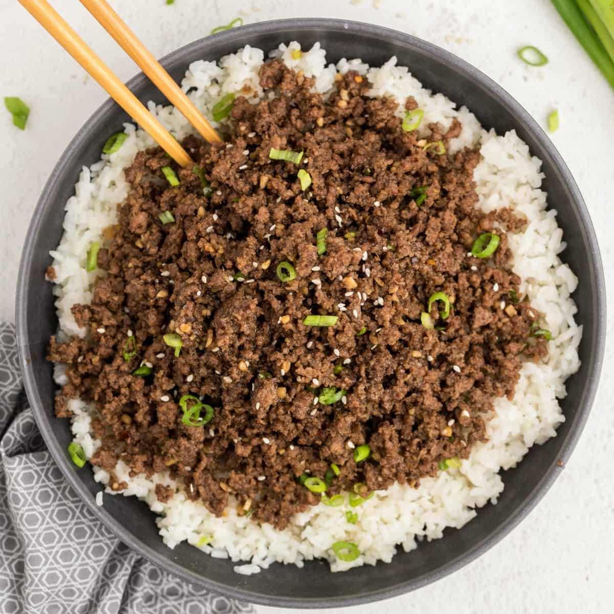 Ground beef korean clearance beef