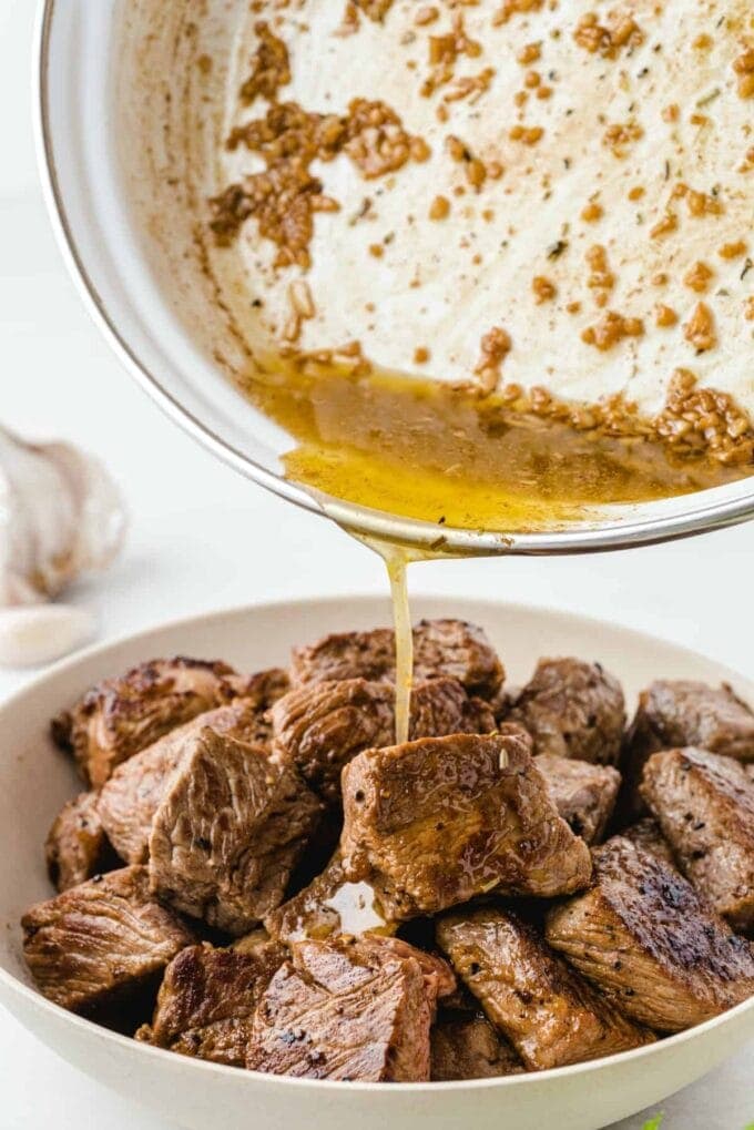 Butter Garlic Steak Bites Princess Pinky Girl