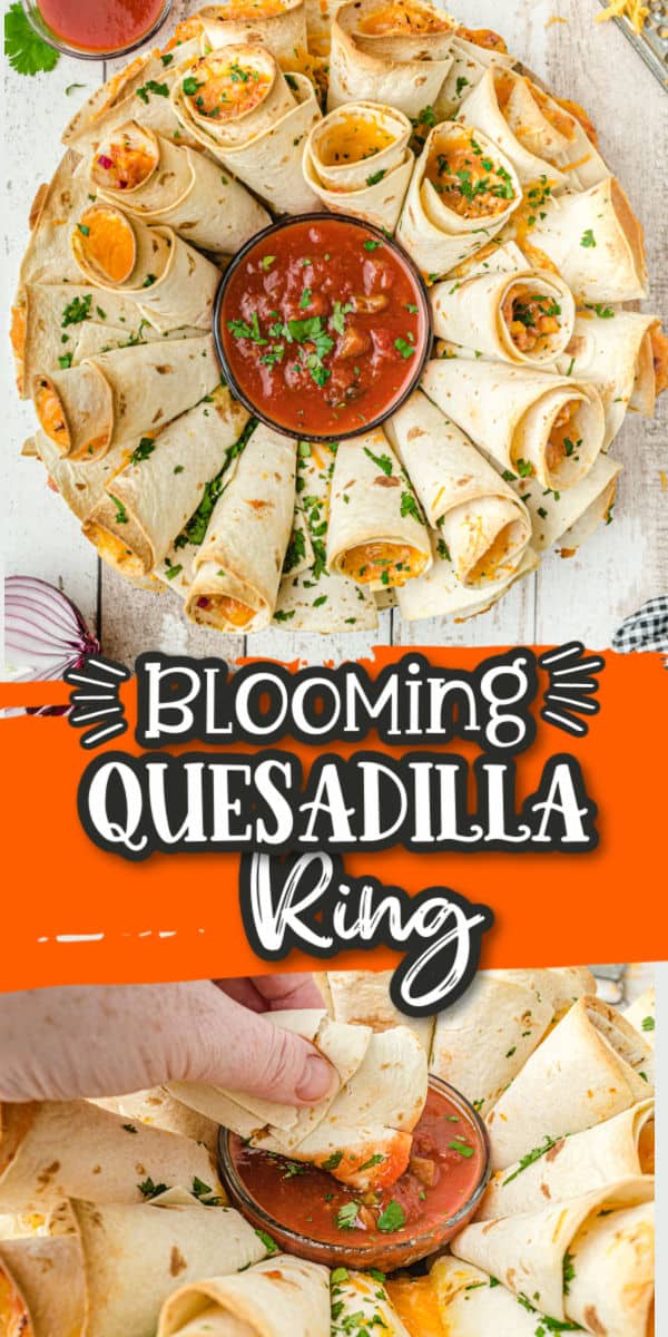 Blooming Quesadilla Ring Pinterest Image