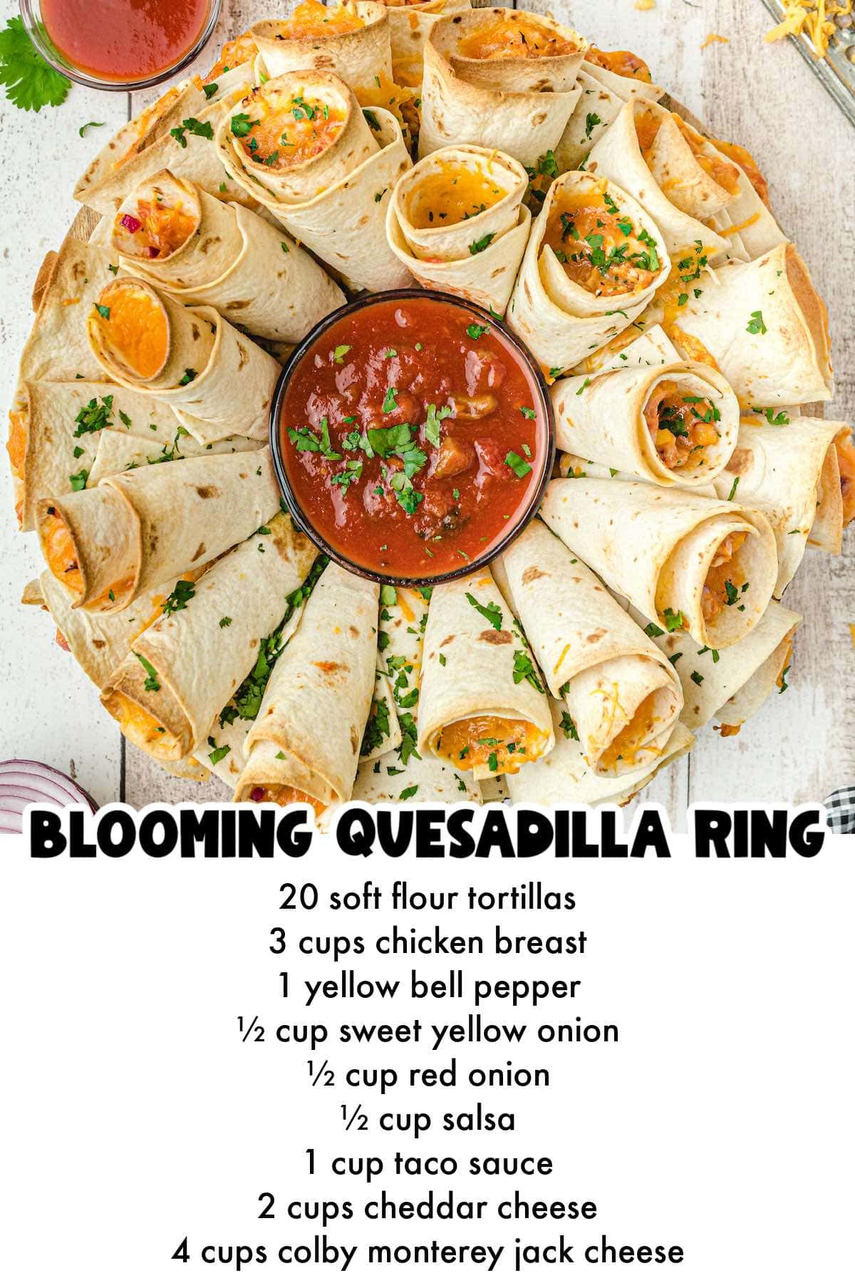 Blooming quesadilla ring pin.