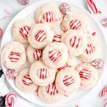 candy cane kiss cookies featured image