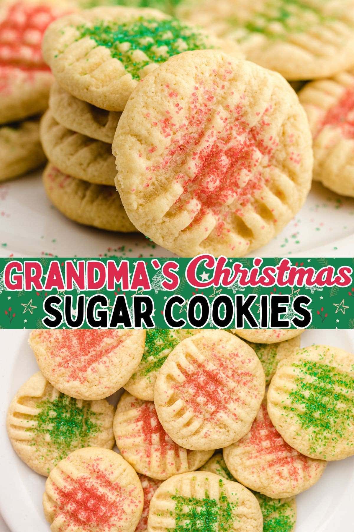 christmas sugar cookies pin.