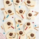 Melted Snowman Fudge square