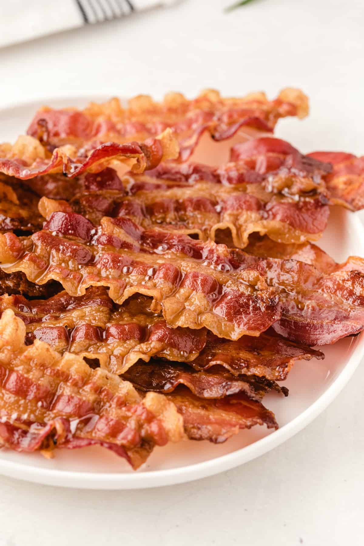 Oven-Baked Bacon on a plate