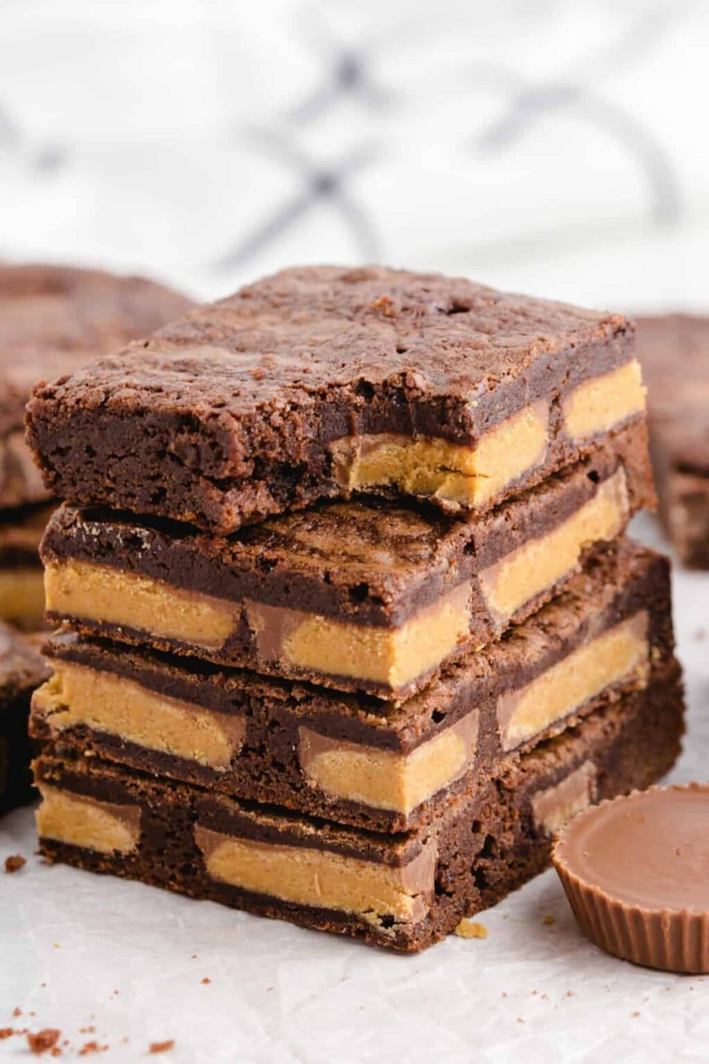 Peanut Butter Cup Brownies (Our Homemade Brownie Recipe Or Box Mix)