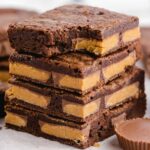 Peanut Butter Cup Brownies featured square